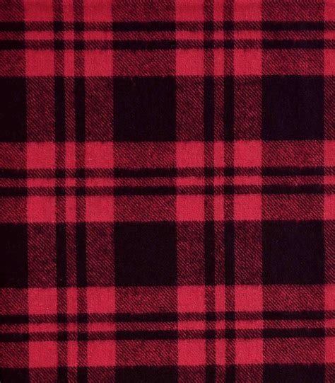 Cotton Black Red Checked Fabric (FC-717) - Dinesh Exports