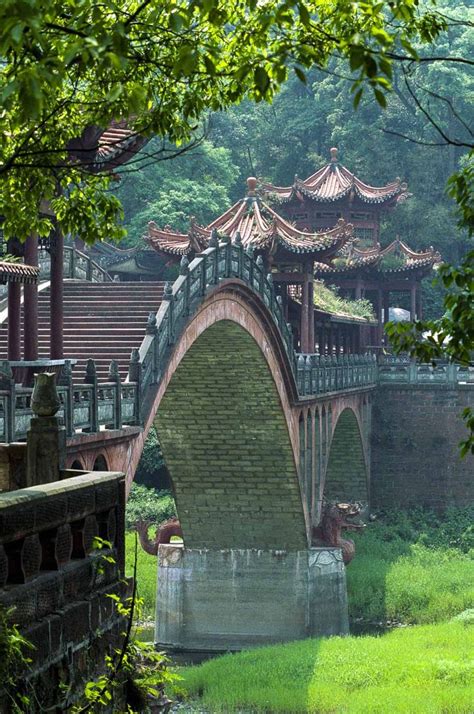 Haoshang Bridge. Leshan, Sichuan, China. | Leshan, Sichuan china, Chinese bridge