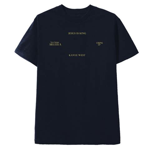 JESUS IS KING MERCH - T-SHIRT NAVY VINYL | MAGIC CUSTOM PARIS