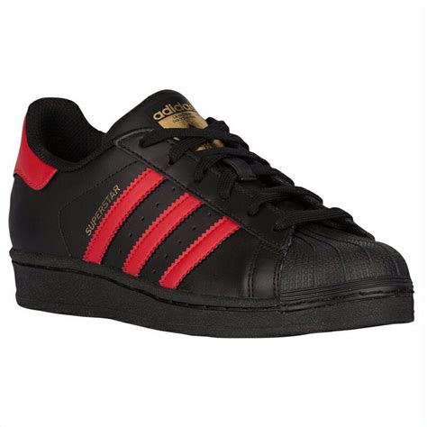 Adidas Superstar Shoes Black And Red | Eumolpo Wallpapers