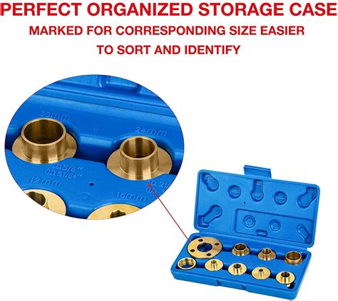 Brass Router Bushing Guide Set 10PCS Metric