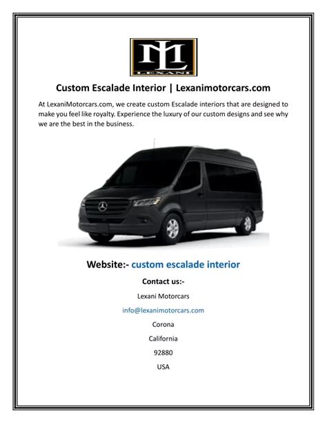 PPT - Custom Escalade Interior Lexanimotorcars PowerPoint Presentation - ID:12803206