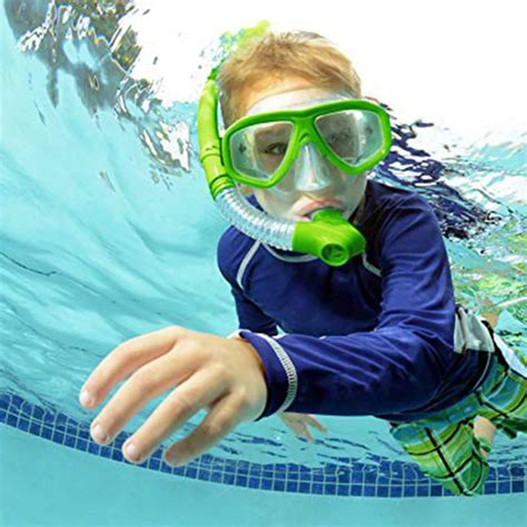 Kids snorkel Safe Snorkeling Diving Mask Anti fog Glasses Kids Water ...