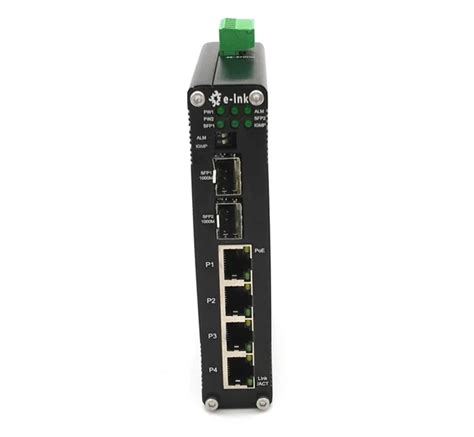 Dual Sfp + 4 Port Gigabit Poe Ethernet Industrial Switch - Buy 4 Port Industrial Poe Switch,Dual ...