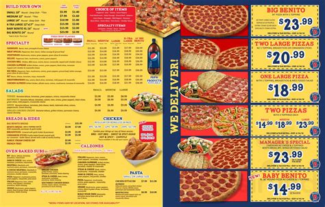 Mo'S Pizza Menu - PIZZASG