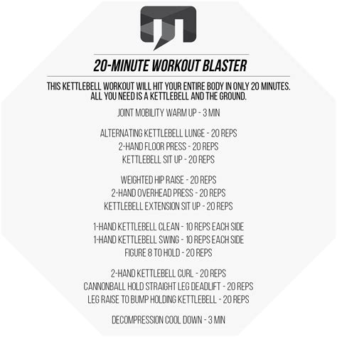 20-Minute Kettlebell Workout Blaster