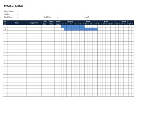 gantt chart template word Archives | Freewordtemplates.net