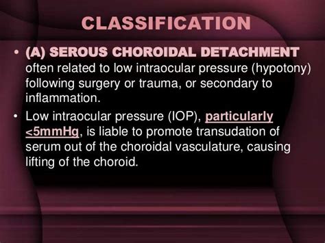 Choroidal detachment