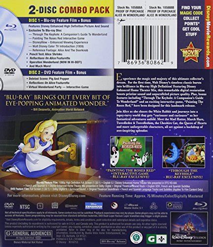 Alice In Wonderland (Two-Disc 60th Anniversary Blu-ray/DVD Combo ...