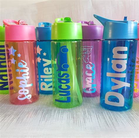 Personalised Kids Water Bottle – Rachel J Designs | Personalized water ...