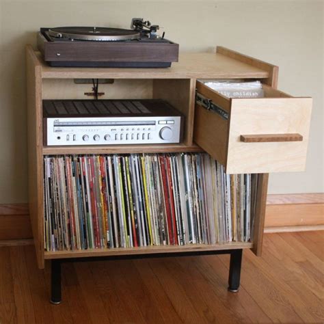 Lp Storage, Vinyl Storage, Crate Storage, Storage Ideas, Record Console, Record Cabinet, Stereo ...