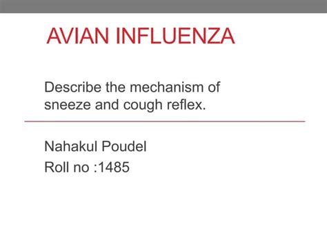 Mechanism of cough and sneeze reflex | PPT