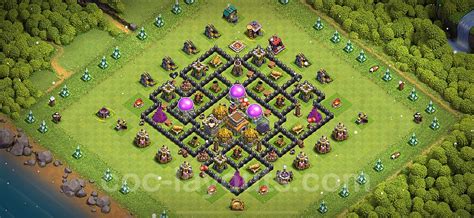 Die Max Base Rathaus Level 8 + Link, Hybrid für Verteidigung - COC Clash of Clans 2023 - TH8 ...