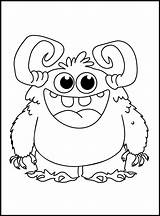 Cute Monster Coloring Pages For Kids 17440751 Vector Art At Vecteezy sketch template