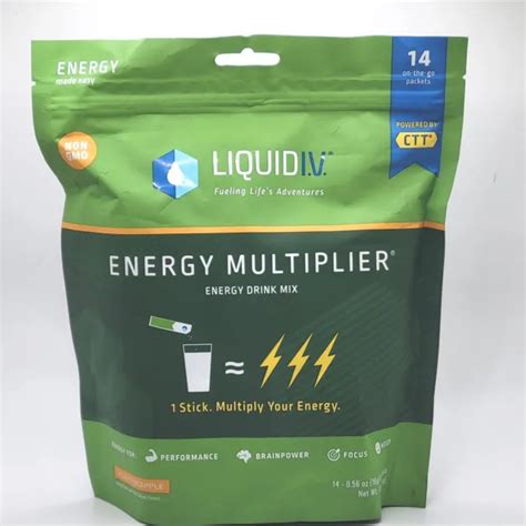 LIQUID IV ENERGY MULTIPLIER 14 Single Serving Packets YUZU PINEAPPLE Drink Mix $23.75 - PicClick