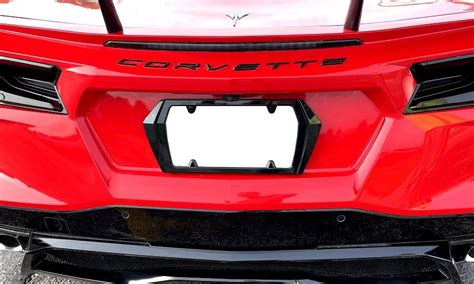 2020-2022 c8 corvette painted rear license plate frame - CorvetteForum - Chevrolet Corvette ...