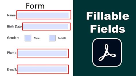 How to Add Fillable Fields in PDF using Adobe Acrobat Pro 2020 - YouTube