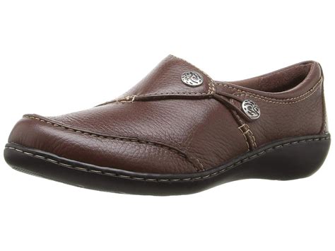 Clarks Womens Ashland Lane Q Leather Closed Toe Loafers - Walmart.com