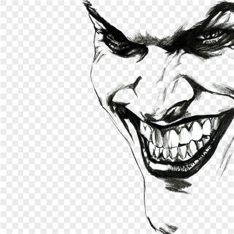 Joker Black Smiling Face Silhouette Sketch Drawing | Citypng