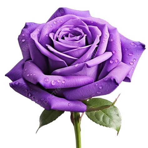 Purple Rose Flower Element, Rose, Cut Out, Single Flower PNG Transparent Image and Clipart for ...