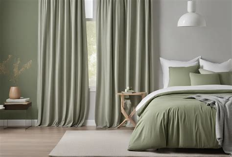 13+ Top Curtain Colors for Your Sage Green Comforter - DreamyHomeStyle