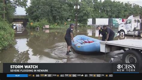 Storms Cause Severe Flooding On Newark Streets - YouTube