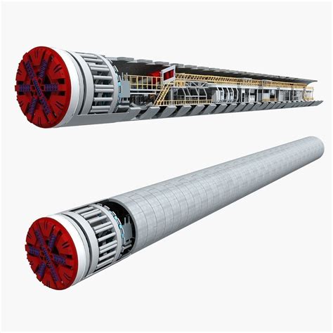 Tunnel Boring Machine TBM 3D model | CGTrader