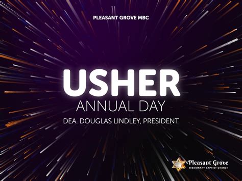 Usher Annual Day - Pleasant Grove Missionary Baptist Church