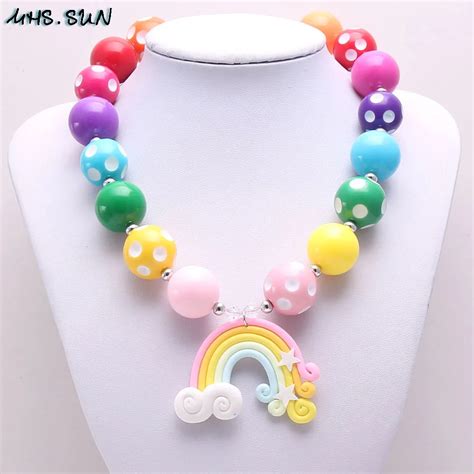 Aliexpress.com : Buy MHS.SUN New Cute baby girls chunky beaded necklace ...