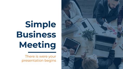 Simple Business Meeting Google Slides & PowerPoint template