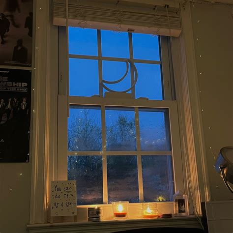 Window Candles, Window Mirror, Night Aesthetic, Aesthetic Room, Night Window, Night Skies, Night ...