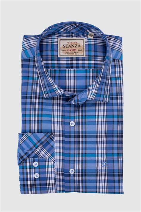 Blue Check Shirt | Stanza World