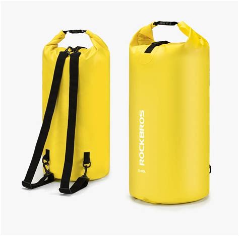 ROCKBROS 20L Liters Outdoor Hiking Sports Swimming Bag PVC Waterproof Backpack Folding Bag ...