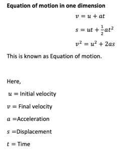 One dimensional motion:definition and examples - Science Query