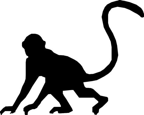 Silhouette Monkey Clip art - Silhouette png download - 951*763 - Free ...