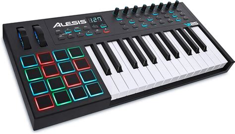 Amazon.com: Alesis VI25 - 25 Key USB MIDI Keyboard Controller with 16 Pads, 8 Assignable Knobs ...