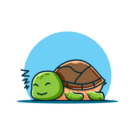 cute sleep turtle cartoon 5230483 Vector Art at Vecteezy