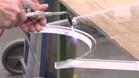 Amari Plastics - guide to flame polishing acrylic sheet - YouTube