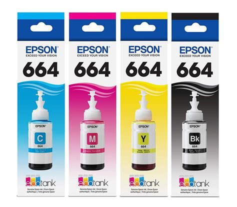 Buy EPSON 664 70ML 4 COLOR INK BOTTLES SET - Price in Pakistan August 14, 2024 - Edeelo Mobile ...