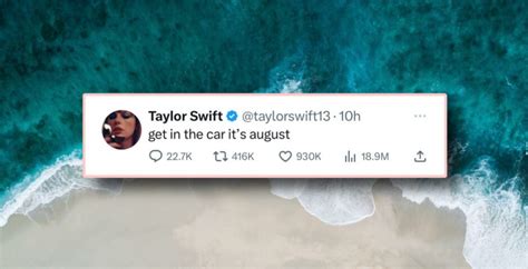 Salt air! Just 19 memes celebrating August by Taylor Swift day