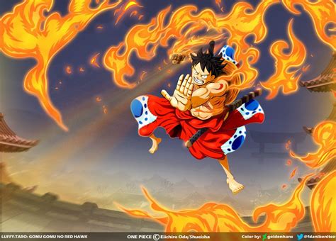 Luffy: Gomu gomu no Red Hawk // One Piece Ch917 by goldenhans on DeviantArt | Anime, Luffy ...