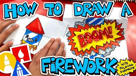 How to draw a firework folding surprise – Artofit