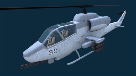 AH-1 Super Cobra helicopter. - Buy Royalty Free 3D model by Gaspar ...