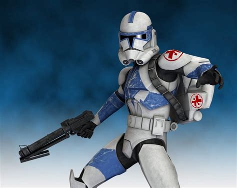 Kix is a clone trooper medic who served in the 501st Legion, a unit in the Galactic Republic's ...