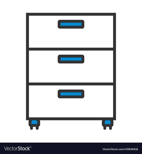 Office cabinet icon Royalty Free Vector Image - VectorStock