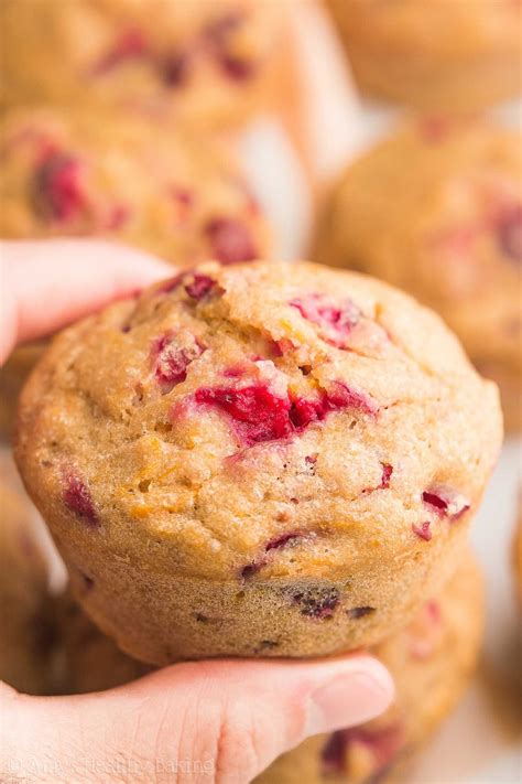 The ULTIMATE Healthy Cranberry Orange Muffins -- only 96 calories & as ...