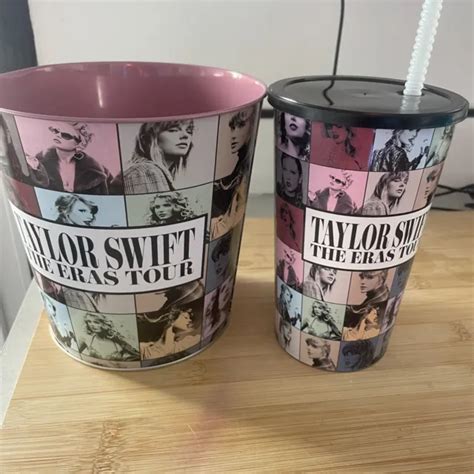 TAYLOR SWIFT THE Eras Tour Popcorn Bucket Tin And Cup Brand New. World Wide🌎🚚 EUR 74,68 ...