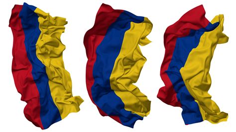Free Colombia Flag Waves Isolated in Different Styles with Bump Texture, 3D Rendering 21977256 ...
