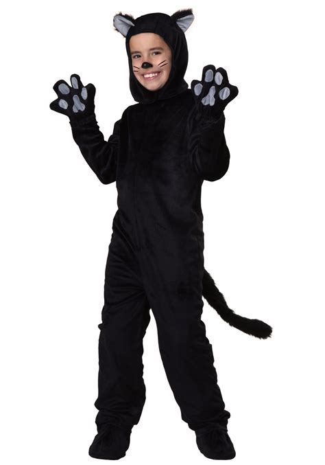 Child Black Cat Costume Animal Costumes For Kids, Black Cat Halloween Costume, Cat Costume Kids ...