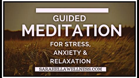 Guided Meditation for Stress, Anxiety & Relaxation - YouTube